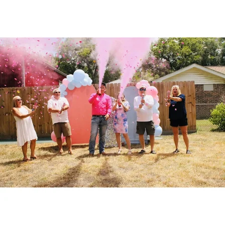 S'82 Cinsiyet Tüpü Gender Reveal Partisi Pembe Konfeti