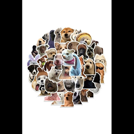 Sevimli Köpek Çıkartmaları Laptop Notebook Tablet Sticker Seti
