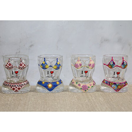 Vücut Tasarımı Cam Shot Bardak