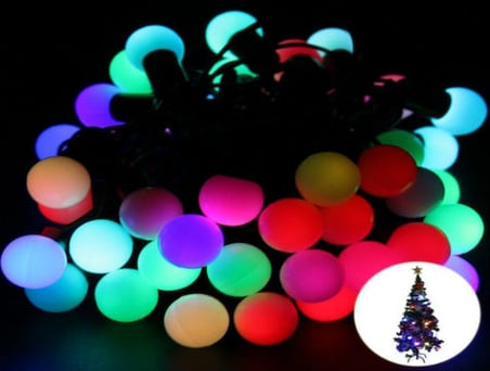 5 Metre 28 Mini Top RGB Led Siyah Kablo