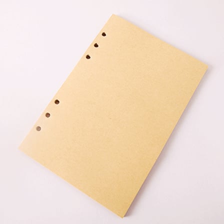 Deri Yaprak Desenli Çizgisiz Defter