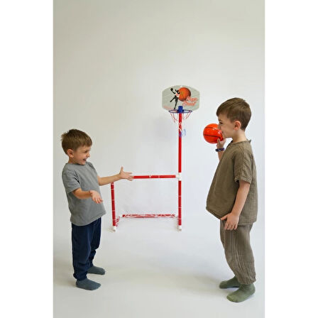 Portatif Kale - Basket Potası 2'si 1 Arada