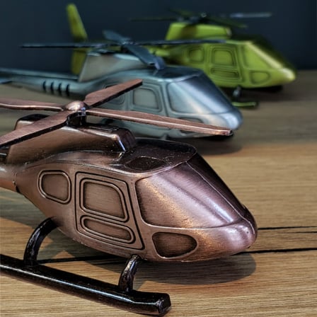 Dekoratif Metal Helikopter