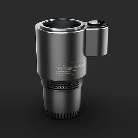 S'82 Araç İçi Isıtıcı Ve Soğutucu Bardak Tutucu Gri 36W DC 12V Dijital Göstergeli