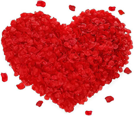 Kırmızı Renk Gül Yaprağı - 1 Paket 100 Adet