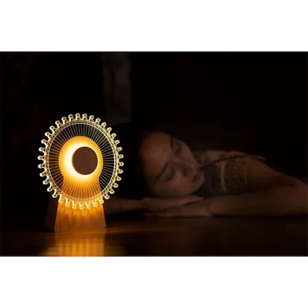 S'82 Dekoratif Işıklı Yel Değirmeni Biblo Çok Renkli USB LED 17x15 cm