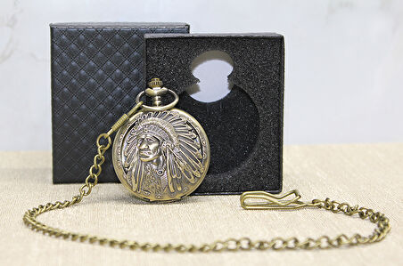 Özel Kutulu Kızılderili Köstekli Saat