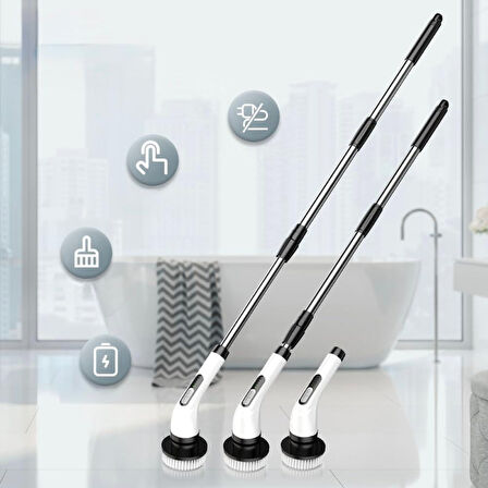 7 in 1 Kablosuz Elektrikli Temizlik Fırçası Seti