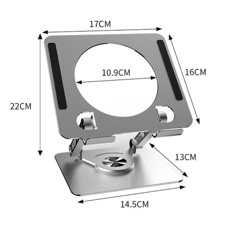 360 Derece Dönebilen Yükseltilmiş Masaüstü Ayarlanabilir Metal Tablet Standı