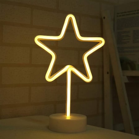 Yıldız Neon LED Lamba