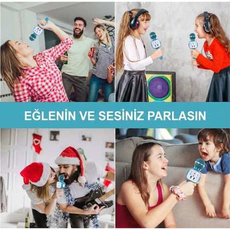 Eğlenceli Karaoke Mikrofonu - Çocuklar İçin