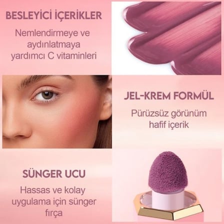 3'lü Sıvı Krem Allık Seti - Lip and Cheek