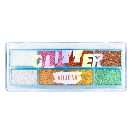 8 Renk Yaz Glitter Far Paleti - 2'li Set