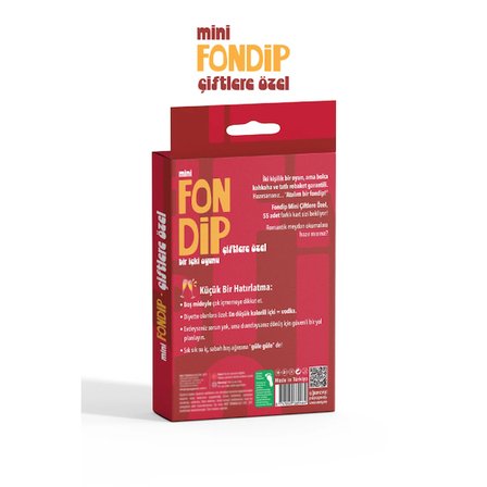 Mini Fondip Çiftlere Özel Eğlenceli Kart Oyunu