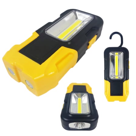 S'82 COB LED Işık Mıknatıslı Kancalı Pilli Taşınabilir Çalışma Lambası