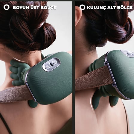 Isıtıcılı Güçlü Masaj Aleti - El Hissiyatı - Şarjlı - 3 Farklı Hız Kademesi