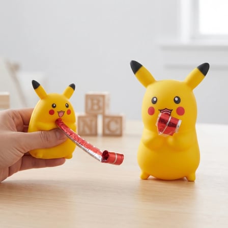 Düdüklü Pikaçu Tasarımlı Squishy - 12'li Paket - Sesli Oyuncak