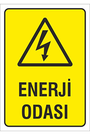 Iş Güvenliği Uyarı Levhası 17x24 Cm. (enerji Odası) (d-1724-008)