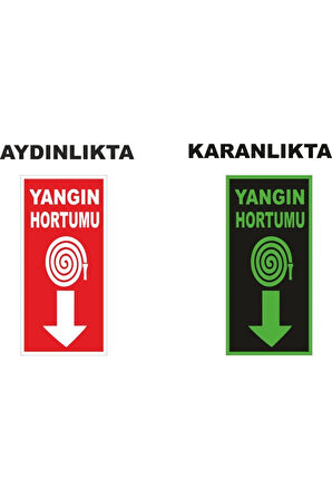 Fosforlu Yangın Hortumu Levhası