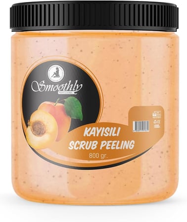 Kayısı Aromalı 800 G. Epilasyon Sonrası Vücut Peelingi Batık &amp; Çilek Bacak Onarıcı