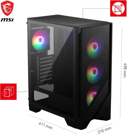 MSI MAG FORGE 120A AIRFLOW Bilgisayar Kasası