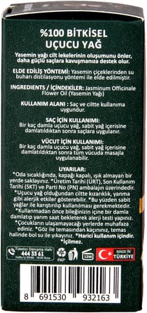 Yasemin Yağı 10ml%100 Saf Yağ ARLAB Pure Jasmine Oil 10ml