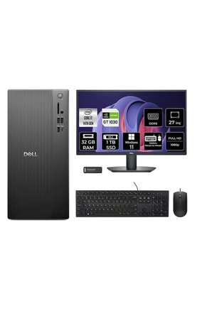 Pro Tower ECT1250 i7 14700 32GB 1TB SSD GT1030/4GB W11H Masaüstü Bilgisayar + 27" Monitör