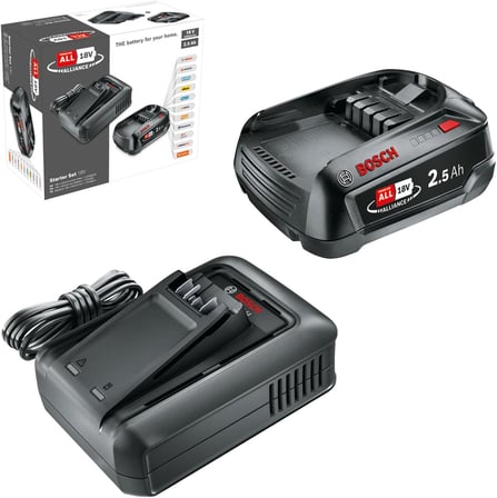 Bosch Home &amp; Garden Başlangıç Seti 18V (1x2.5 Ah + AL 18V-44)
