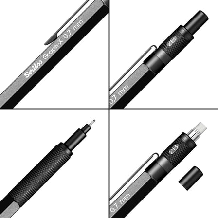 Scrikss Office Graphx Versatil Kalem 0.7 Mm Antrasit