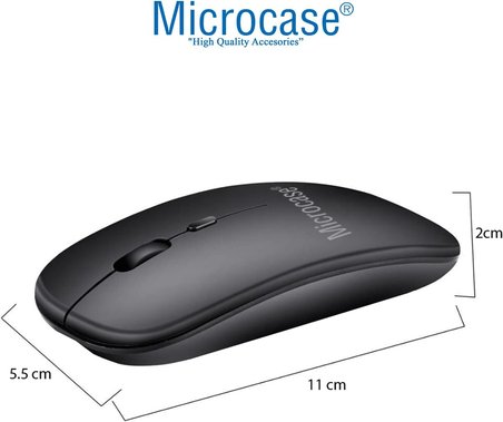 800-1200-1600 DPI Bluetooth Kablosuz Mouse - AL2722 Siyah