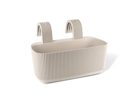 Omnipazar KRS-249 Dekoratif Plastik Pera Askılı Balkon Saksı 3.2 Litre