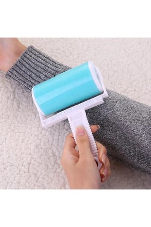 Yıkanabilir Kedi Köpek Tüy Saç Kıl Tiftik Temizleme Yapışkanlı Elbise Halı Toz Toplama Rulosu