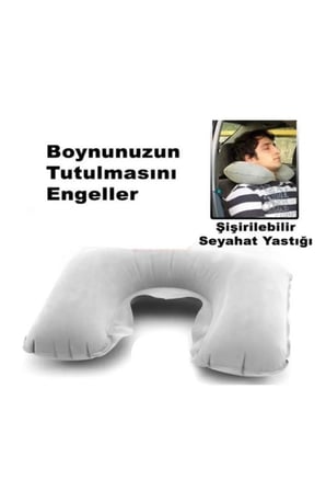 40 x 26 cm Seyahat Boyun Yastık Yolculuk Otobüs Uçak Koltuk Yolcu Uyku Yastığı