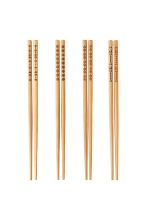 10 Çift 24 cm Ahşap Çin Chopsticks Yemek Çubukları Yıkanabilir Kore Noodle Sushi Çubuk Suşi Çubuğu