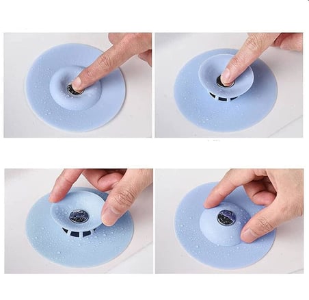 Silikon Lavabo Tıpası Banyo Küvet Süzgeci Gider Tıkanma Koku Önleyici Süzgeç Tıpa