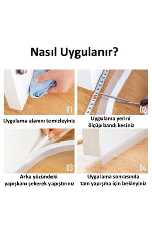 5 Metre Kapı Altı Bandı Pencere Rüzgar Önleyici Soğuk Kesici Toz Böcek Geçirmez İzolasyon Bant Bantı