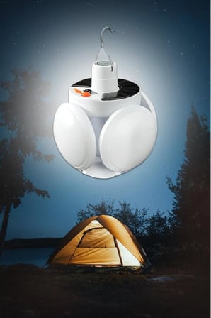 Usb Sarjlı Güneş Enerjili Solar Led Lamba Bahçe Aydınlatma Askılı Kamp Çadır Karavan Işık Lambası