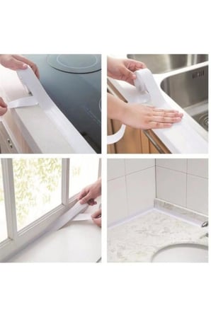 3.2 Metre Su Sızdırmaz Bant Duş Banyo Küvet Lavabo Klozet Kenar Sızıntı Tamir Sızdırmazlık Bandı