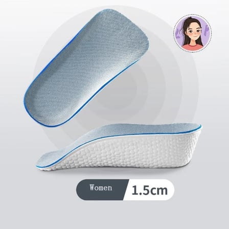 1.5 cm Kadın Gizli Topuk Yükseltici Boy Uzatıcı Ortopedik Tabanlık Köpük Ayakkabı Tabanlığı