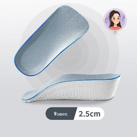 2.5 cm Kadın Gizli Topuk Yükseltici Boy Uzatıcı Ortopedik Tabanlık Köpük Ayakkabı Tabanlığı