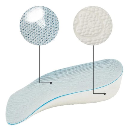 2.5 cm Erkek Gizli Topuk Yükseltici Boy Uzatıcı Ortopedik Tabanlık Köpük Ayakkabı Tabanlığı