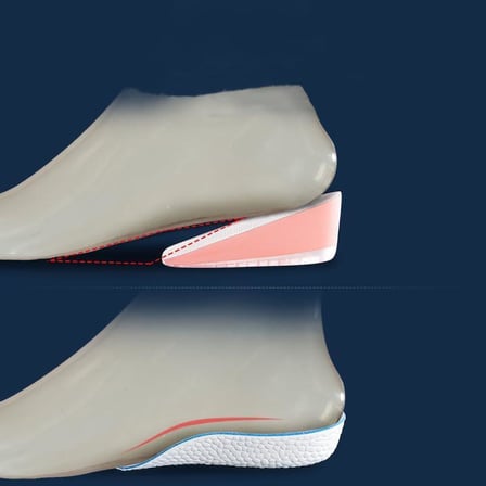 3.5 cm Erkek Gizli Topuk Yükseltici Boy Uzatıcı Ortopedik Tabanlık Köpük Ayakkabı Tabanlığı