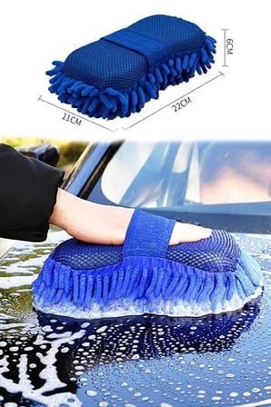 Çizmez Mikrofiber Araç Yıkama Eldiveni Oto Motorsiklet Bakım Süngeri Araba Temizleme Bezi Mop Havlu