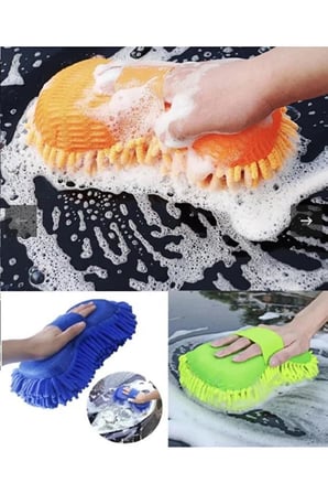 Çizmez Mikrofiber Araç Yıkama Eldiveni Oto Motorsiklet Bakım Süngeri Araba Temizleme Bezi Mop Havlu