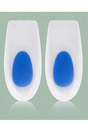 Kadın Silikon Tabanlık Ortopedik Ayakkabı Topukluk Jel Yastık Topuk Dikeni Tabanlık 6 x 10.5 cm