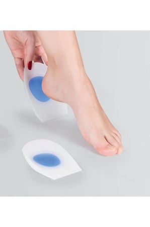 Erkek Silikon Tabanlık Ortopedik Ayakkabı Topukluk Jel Yastık Topuk Dikeni Tabanlık 7 x 11 cm
