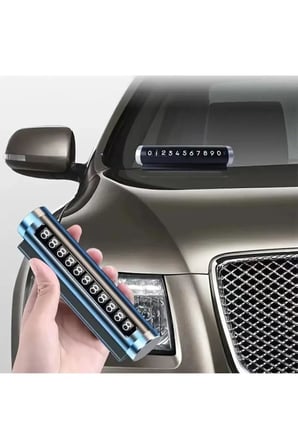 10 cm Araç Park Telefon Numaratör Alüminyum Kasa Çevirmeli Ayarlı Torpido Üstü Silindir Numaratik 