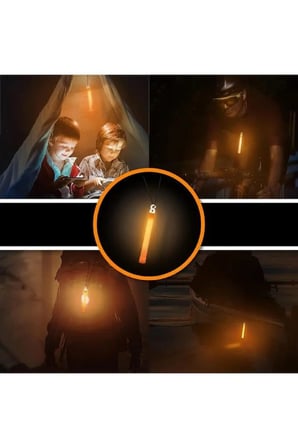 15 cm Turuncu Glow Işık Karanlıkta Parlayan Fosforlu Çubuk Yılbaşı Parti Acil Durum İşaret Çubuğu