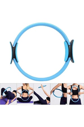 Pilates Çemberi Kaymaz Tutma Pedli Yoga Plates Egzersiz Halkası Ring İç Bacak Kalça Hareket Bandı