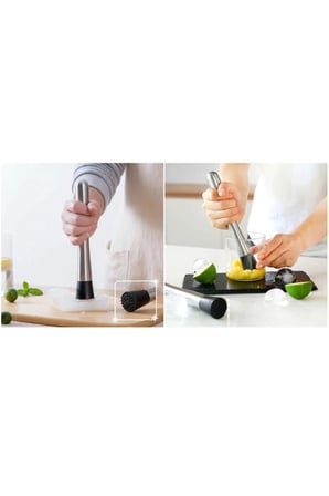 20x3 cm Meyve Ezici Tokmak Barmen Şeker Buz Limon Nane Ezici Kokteyl Mojito Smoothie Tokmağı Çubuk